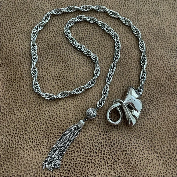 Vintage Silver Metal Chain Belly Waist Belt - Picture 2 of 13